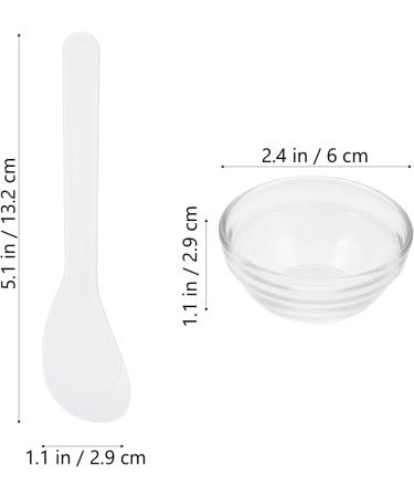 Beaupretty 5 Sets Facial Masks Mixing Bowls with Stick Spatula - 10 pcs DIY Glass Bowls for SPA, Cosmetic Beauty Tool - Buy Online on GoSupps.com