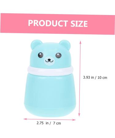 Hemoton 4 Pcs Bear Powder Puff Box Set - Travel-sized Baby Powder for Newborns | Villus Powder Puff Container | Fluffy Body Powder Holder - Buy Online on GoSupps.com