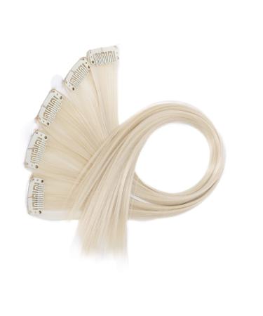 Caisha 5 parts set 60cm colorful strands of highlight in extension hair extension smooth long hair hair part blonde bst129 blond #613 bst129 - Buy Online on GoSupps.com
