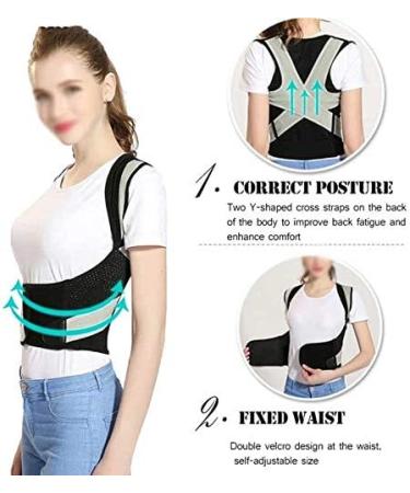 DFHBFG Back Posture Corrector Corset - Spine Support Belt & Lumbar Bandage for Men & Women (Large - Buy Online on GoSupps.com
