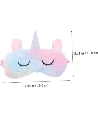 Buy Beavorty 1pc Colorful Unicorn Plush Eye Mask - Perfect Sleeping Blindfold & Eye Patch for Nap & Relaxation - Buy Online on GoSupps.com