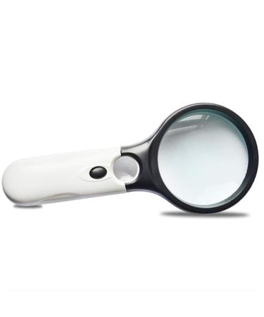 Magnifier Handheld Reading Magnifier Built in 3 LED Lights 10X Large Magnifying Lens 20X Small Loupe Lens with for Reading Hobbies Repair Observation Seniors Students Professionals Low vis Made