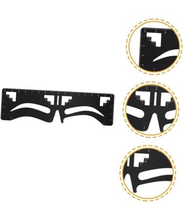 IWOWHERO Metal Stencils eyebrow design eyebrow card Eyebrow Ruler Eyebrow Positioning Ruler eyebrow trimming Survey ruler - Buy Online on GoSupps.com
