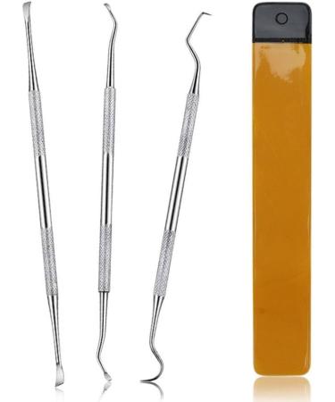 POPETPOP Stainless Spatula Dog Dental Tooth Scaler Scraper Dog Tartar Remover Stainless Double Headed Tartar Remover Scraper Pet Teeth Cleaning Tools for Dog Cat Silver Stainless Steel Cleaner - Buy Online on GoSupps.com