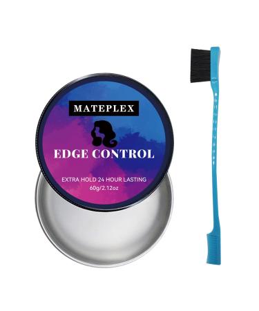 Edge Control with Brush: 24h Long-lasting No Flakes No Residue No Greasy Feeling