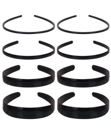 Plastic headband 8 pieces Simply frontal ligaments elastic hair band diy hair bands forehead straps Kammezenb nder thin for the daily facial cleaning and hair mixing of
