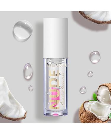 LOPHE Plumping Lip Oil Makeup Lip Gloss Fruit-Flavored Lip Care Oil Long Moisturizing Lip Gloss Tinted Lip Oil Non-Sticky FInish High-Shine Hydrating Light Clear Liquid Lipsticks (Coconut -White) - Buy Online on GoSupps.com