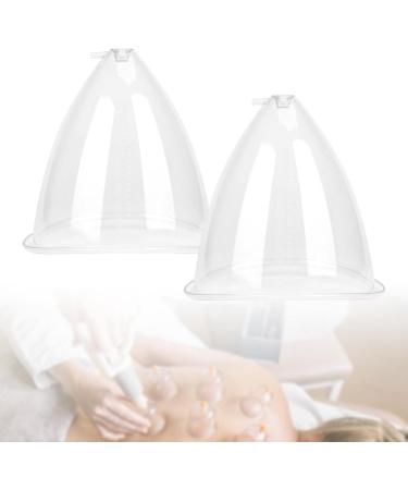 Buy 2 x Lifting Cups 150ml/180ml - Breast Enlargement & Buttock Lift Body Massage - Transparent White - Buy Online on GoSupps.com