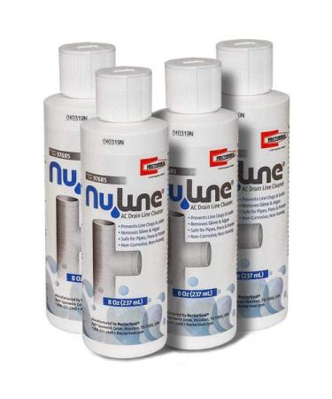FAST SHIPPING! (4)-Pack NuLine HVAC Condensate Nu-Line Drain Cleaner , 8 ounce