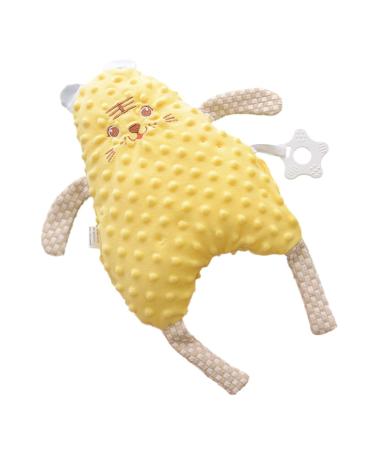 Pretyzoom baby comfort towel Newborn calming towel newborn washcloths gifts baby calming toy cuddly blanket for babies appease bathing towel yellow 30x15x0.2cm