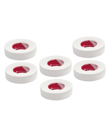 Didiseaon 6rolls Eyelash Tape Beauty Lash Tapes Esthetician Supplies Foam Grip Tape Lash Pads and Tape Breathable Fabric Auxiliary White Microporous Miss Polyolefin