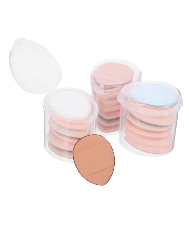 Healeved 3 Boxes Mini Finger Puff Makeup Puff Foundation Puff Applicator Beauty Puff Small Finger Puff Make up Powder Puff Makeup Powder Puffs Setting Powder Puff Mini Powder Puff