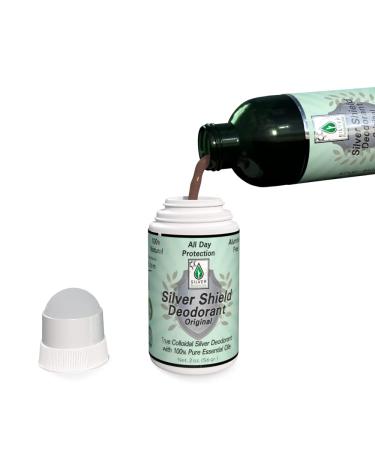 Buy Silver Shield Deodorant 2X Refill - All Natural Colloidal Silver - 4 oz Original Formula | International Shipping Available - Buy Online on GoSupps.com