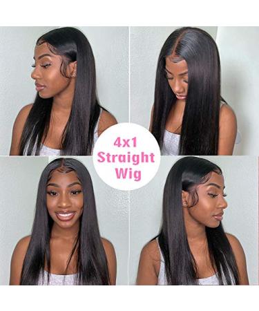 CHEETAHBEAUTY 20 Inch T Part Lace Front Wig - Natural Black Human Hair for Black Women - Buy Online on GoSupps.com