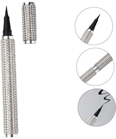 Didiseaon Liquid Eyeliner Matte Eyeliner Eye Liner Pencil Eye Line Makeup Tool Gel Pu Sticker Drill Silver - Buy Online on GoSupps.com