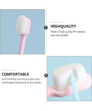 Healvian 4-Piece Toothbrush Set - Compact Brush Heads for Couples - Durable PP Material - Ideal for Household Use - Buy Online on GoSupps.com
