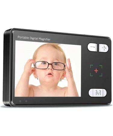 Portable Digital Magnifier Digital Video Magnifier 3.5 inch Handheld Portable Electronic Reading Aid 2 24x Magnifying Glass with LCD Display for Nearsightedness The Visually