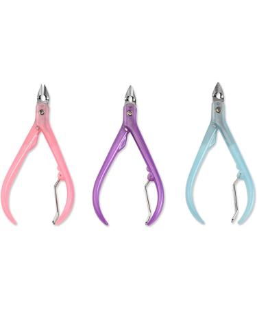 Pink Nail Clipper Cuticle Trimmer Cuticle Nippers Professional Stainless Steel Cuticle Cutter Clipper Durable Pedicure Manicure Tools for Fingernails and Toenails Foot Hand and Nail Care - Buy Online on GoSupps.com