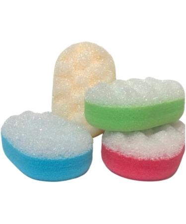12-Pack Oval Massage & Bath Sponges - Body Scrub & Peeling Shower Sponge for a Luxurious Clean - Buy Online on GoSupps.com