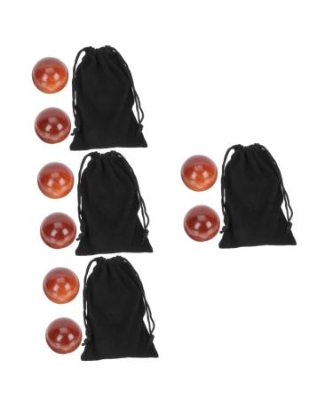 JECOMPRIS Massage tools 8 STK health ball made of wood massage ball muscle roller Massage hand bales.