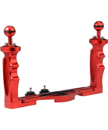 Extendable Dual Handle Underwater Camera Tray with Ball Handles - Stabilizer & Grip for Camera Housing, Gopro & Action Camera - Buy Online on GoSupps.com