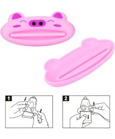 Luckycivia 10 PCS Toothpaste Dispenser Cute Cartoon Animal Plastic Toothpaste Cream Squeezers Toothpaste Tube Squeezer Dispenser Tool - Buy Online on GoSupps.com