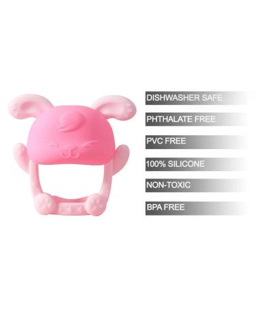 PandaEar Baby Teether and Mitten 2 Pack - Chew Toys for Pain Relief and Breastfeeding Babies 0-12 Months - Buy Online on GoSupps.com