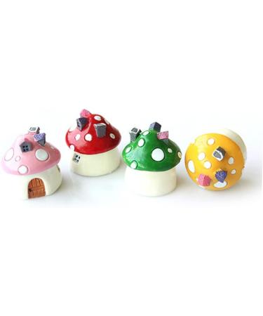 Toddmomy 4pcs Mushroom House Plant Pot Decorations Accessories Fairy Garden Mini As Shown Medium - Buy Online on GoSupps.com