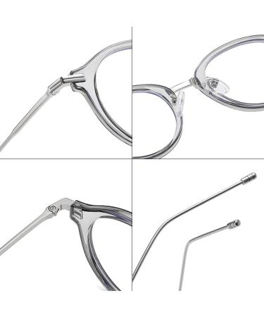 SERONI Ultra-Light TR90 Blue Light Blocking Glasses for Men & Women | Anti-UV Computer & Reading Glasses - Gold-Clear 46mm - Buy Online on GoSupps.com