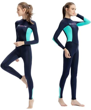 Dive Skin Full Body Wetsuit Scuba Rash Guard - Blue - X-Small - Buy Online on GoSupps.com