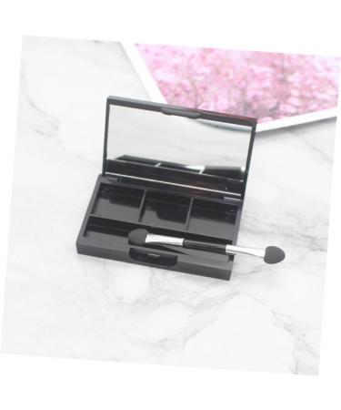 FOMIYES 4pcs Box Makeup Eyeshadow Highlighters Cosmetic Empty Eyeshadow Palette Matchbox Mini Blush Powder 4.5X7.2CM Black 2 - Buy Online on GoSupps.com