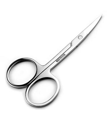 Professional Cuticle Scissors - FEITA Eyebrow Shaping Scissors Stainless Steel Cuticle Scissors for Nail  Eyebrows  Eyelash  Nose hair  Ear hair  Dry Skin (1 Pc)