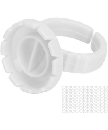 Tasse d'anneau de Colle d'extension de Cils Tasse de Colle de Cils Facile Porter et Stable pour un Usage Professionnel (Blanc 100 pi ces par paquet) - Buy Online on GoSupps.com