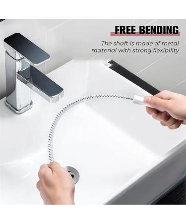45cm Lengthened Bendable Pipeline Dredging Brush 2pcs Sink Drain Overflow Cleaning Brush Household Sewer Hair Cleaner Hair Drain Clog Remover Cleaning Tool for Kitchen Sink Bath Tub Toilet - Buy Online on GoSupps.com