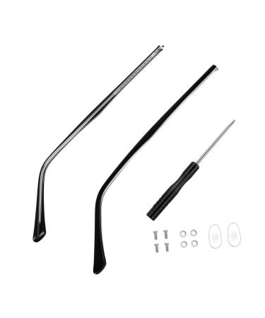Ultechnovo sunglasses repair set 1 pair of metal replacement bracket arms leg base slices screws screwdriver for ironing tips for black