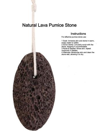 Black Pumice Stone Scrubber - Natural Lava Stone for Callus Removal Foot & Hand Exfoliation Healthy Skin Care Tool - Buy Online on GoSupps.com
