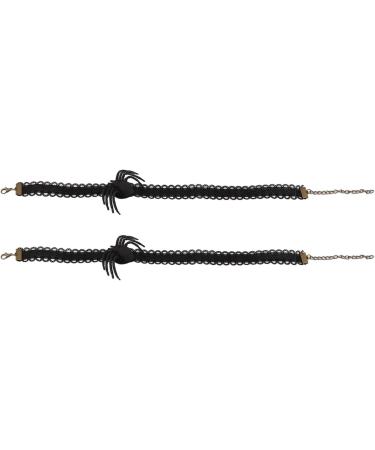Jeffergarden Lace Choker - Comfortable 2-Piece Adjustable Lace Collar for Parties | International Shipping - Buy Online on GoSupps.com