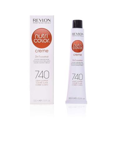 REVLON PROFESSIONAL Nutri Color Creme 740 Light Copper 100 ml - Vibrant Hair Color for All Hair Types - International Shipping Available - Buy Online on GoSupps.com