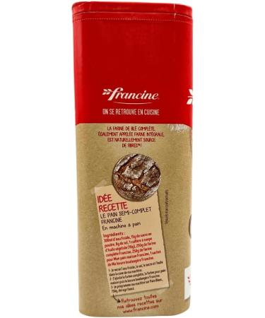 Francine Whole Wheat Flour T150 Wheat Flour 1 kg - Buy Online on GoSupps.com
