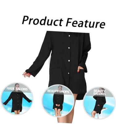 Outanaya Beauty and Hairdressing Work Clothes Hair Cutting Coat Haircut Clothes Salon Cape Barber Gown Fiber - Buy Online on GoSupps.com