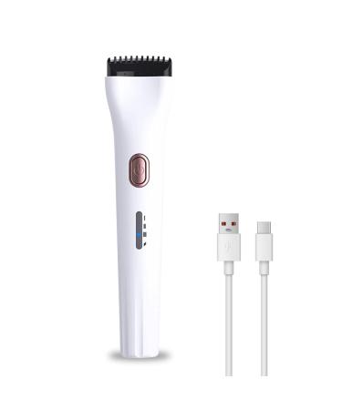 Heated Eyelash Curler Electric Lash Curler USB Rechargeable Fast Heating 24hr Long Lasting Lash Lift Mini Travel Size to Style Natural Eyelashes ABS-white