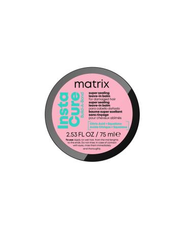 MATRIX Super Sealing Leave-In Conditioner Damaged Hair Repairs & Strengthens Hair Fiber Citric Acid & Squalane Instacure Build-A-Bond 75 ml
