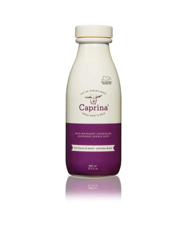 Caprina by Canus Legendary Bubble Bath With Fresh Canadian Goat Milk Gentle Soap Moisturizing Vitamin A, B2, B3 More, Shea Butter, 27.1 Fl Oz