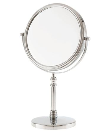 Danielle Vanity Countertop Mirror 1x and 10x Magnification Silver