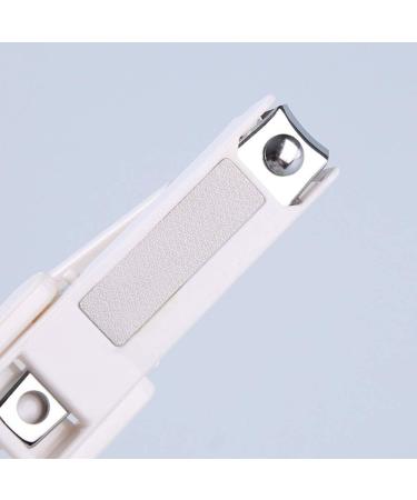 UNbit Nail Clipper Adult Nail Clippers Plastic/Carbon Steel White Nail Clippers 13 * 4.2 * 1.7CM Function Magnifying Glass Nail Clippers Can Rotate - Buy Online on GoSupps.com