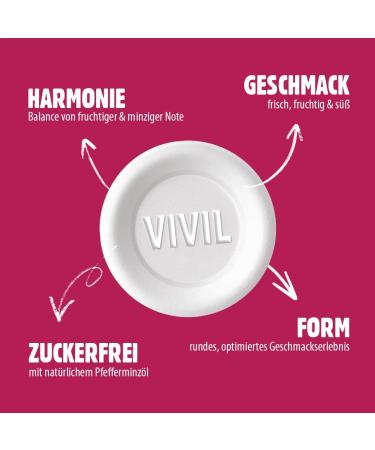 Vivil Roll Forest Fruit Mint - Sugar-Free & Vegan Fruity Pastilles - 3 Pack (3x28g) - Buy Online on GoSupps.com