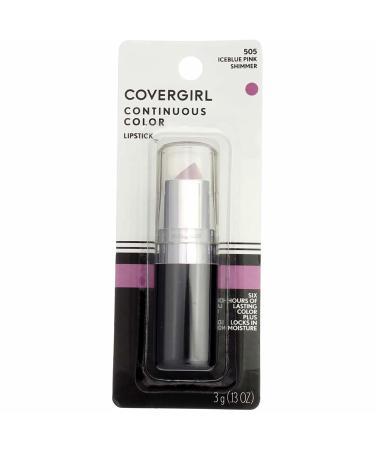 COVERGIRL Continuous Color Lipstick Iceblue Pink 505 0.13oz - Pack of 2 | Long-Lasting Lipstick Set - Buy Online on GoSupps.com