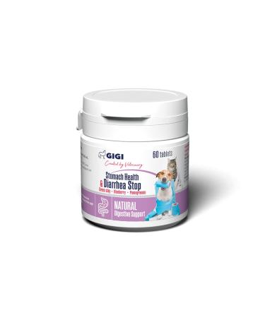GIGI VET Instant Cat and Dog Diarrhea Treatment Suplement - 60 Tablets Natural Digestive Support and Fast Acting Accident Suspension for Small Size Dogs All Breeds and Ages - Buy Online on GoSupps.com