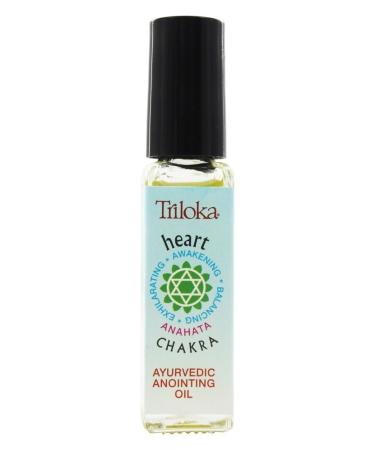 Heart Chakra Anointing Perfume Oil - Triloka 1/4 Ounce | Balancing Essential Oils for Spiritual Wellness - Buy Online on GoSupps.com