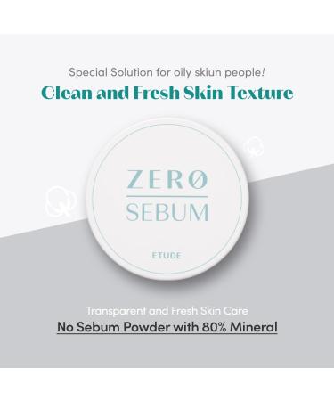 ETUDE Zero Sebum Drying Powder 4g - Lightweight Oil Control & No Sebum Loose Face Powder | Mineral Formula for Long Lasting Matte Finish - Shop Internationally - Buy Online on GoSupps.com